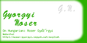 gyorgyi moser business card